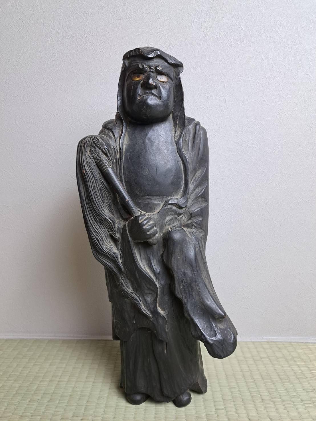 江戸時代伝説の彫刻家 飛騨 左甚五郎 木彫寄木造 達磨像
